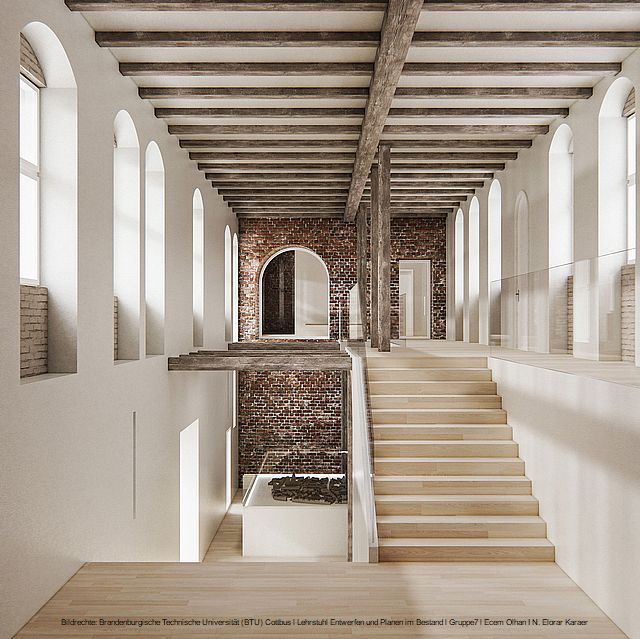 ENTWURF Kampischer Hof innen - Brandenburgische Technische Universität (BTU) Cottbus l Lehrstuhl Entwerfen und Planen im Bestand