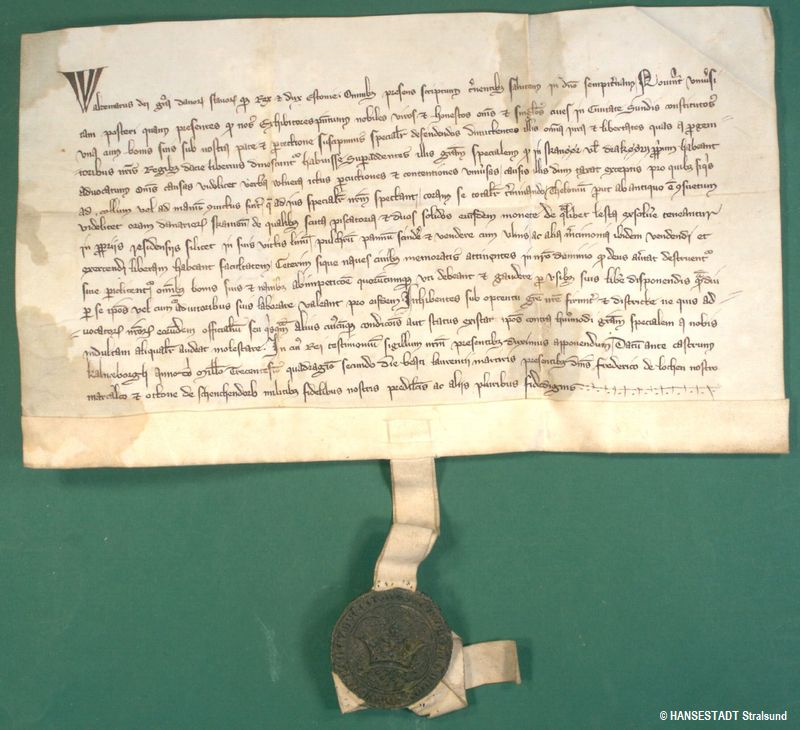 Urkunde von 1342 - vorher Urkunde von 1342 - vorher