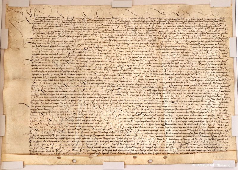 Urkunde von 1525 - restauriert Urkunde von 1525 - restauriert