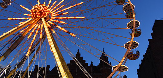 Stralsund am Abend Riesenrad